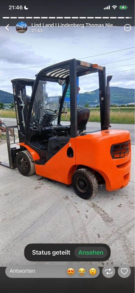 Diesel Carrelli elevatori e a forche: Diesel Stapler Hangcha CP 25 – Usato da Niederbipp venduto da baggerch 2
