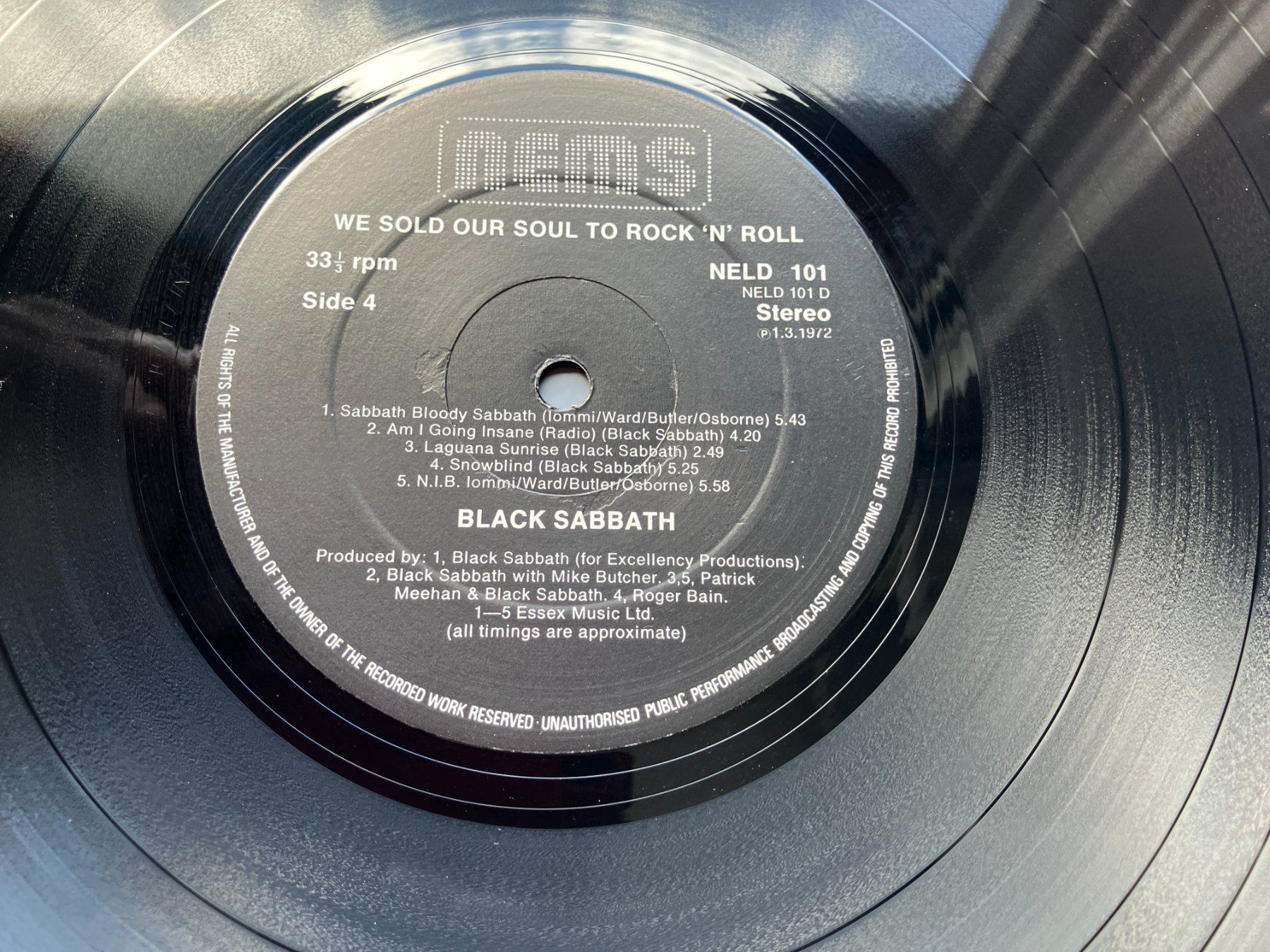 Schallplatten: Black Sabbath – Gebraucht aus Aarwangen von Jukebox3 9