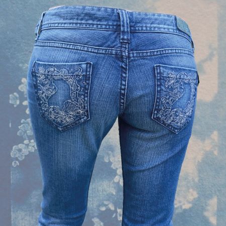 Lois – Vintage-Jeans mit Stickereien und Details