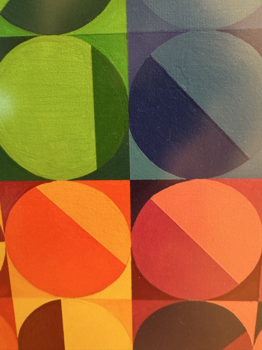 Gemälde: Modernes Acryl-Bild 42x42 – Gebraucht aus Birmensdorf ZH von Sonnenhut2015 2