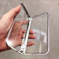 iphone 11 pro - Etui metal solide avec double face de verre