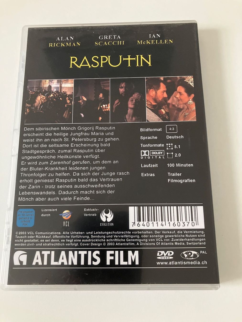 Alle DVDs: Rasputin (DVD) Mckellen, Rickman, Scacchi – Gebraucht aus Arbon von HelFer01 1