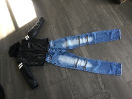 Coole Jacke & Jeans im Set