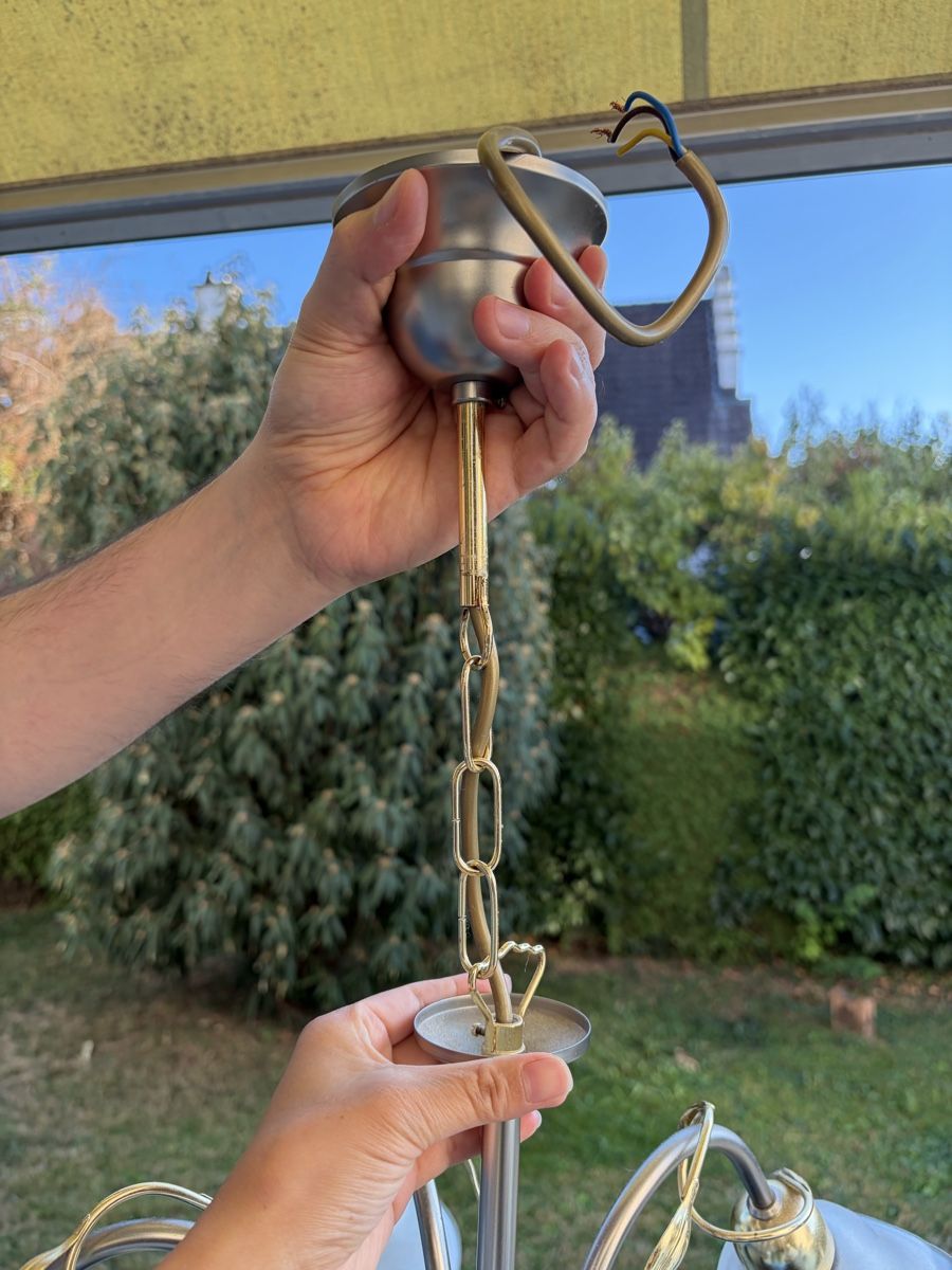 Kronleuchter & Deckenlampen: Deckenleuchte Messing mit 5 Glasschirmen – Gebraucht aus Zürich von dor_9l9g 2
