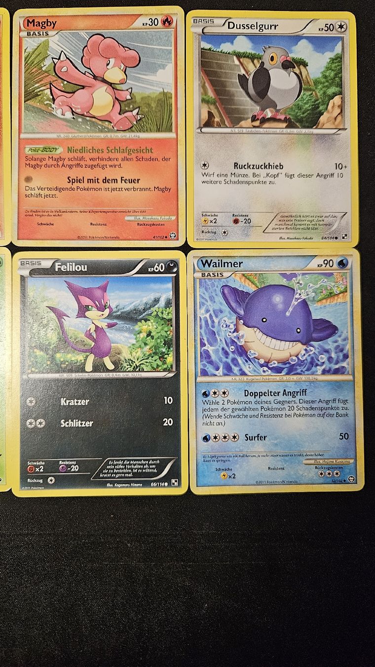 🇩🇪 Deutsche PokémonKarten (2011) (Gebraucht) in