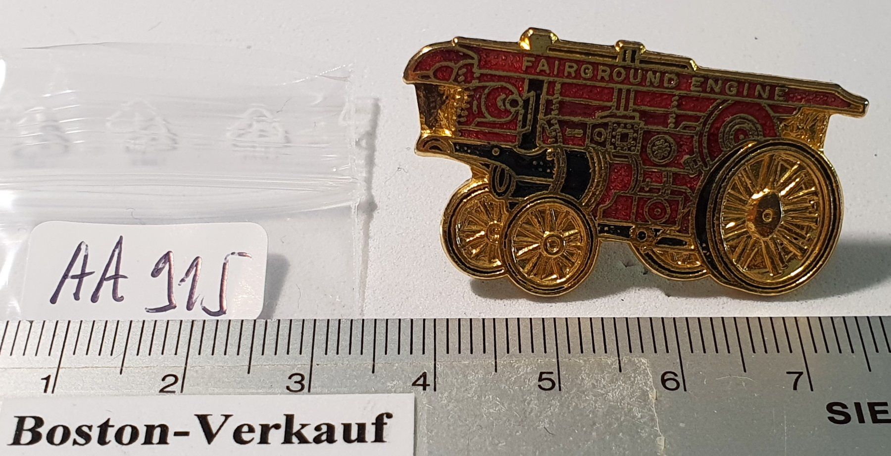 Kit di modellismo & Modellini statici: AA915 - Brosche Walze Dampfwalze Fairgound Engine – Usato da Reinach BL venduto da Boston-Verkauf 2