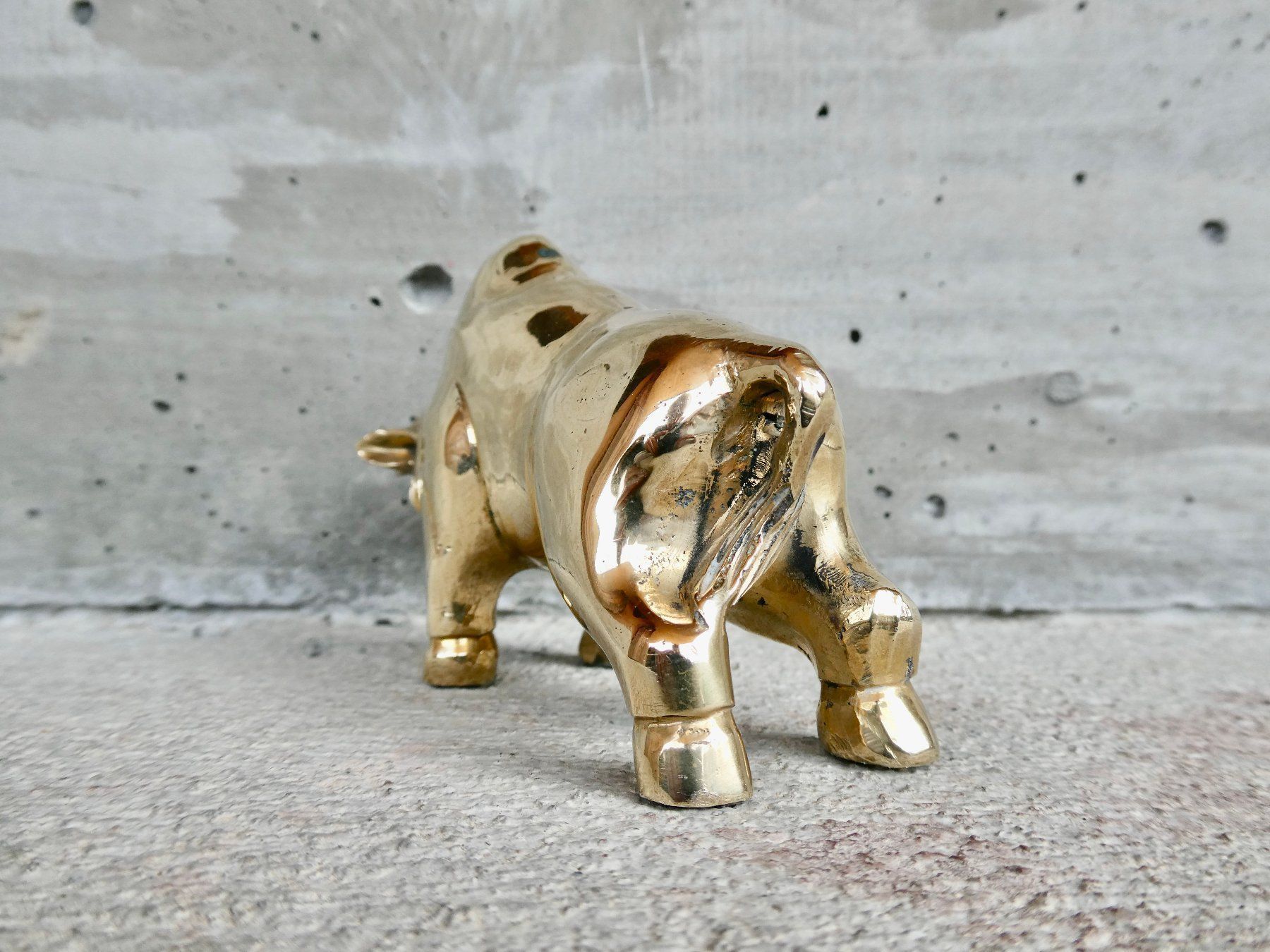 Statuette: Stier schwerer Messingguss poliert – Usato da Lüchingen venduto da Eeizo 4