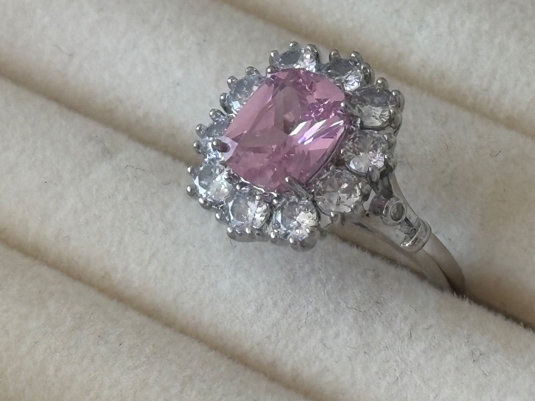 Anelli: Luxus Elegante Gr.19/9 Ring Farbe: Silber/Rosa – Nuovo (secondo la descrizione) da Biel-Bienne venduto da Roserosse13 2