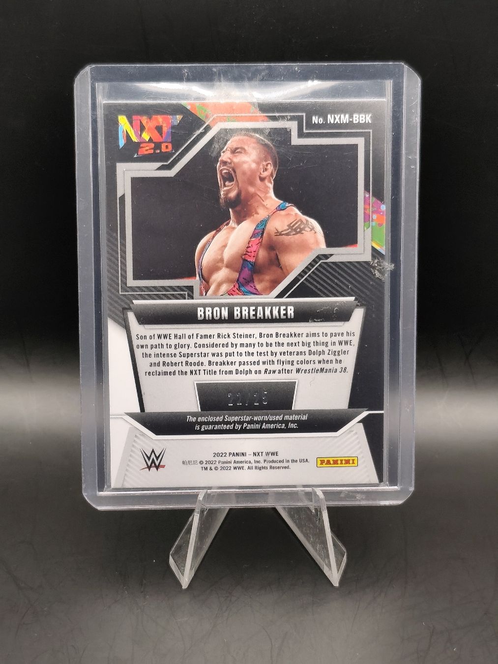 Panini Carte collezionabili: Bron Breakker RC Patch /25 - Panini WWE NXT – Usato da Ostermundigen venduto da DaCards 1