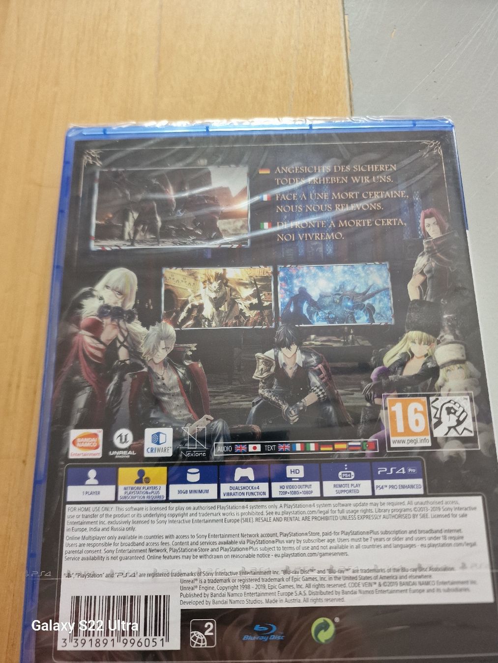 Sony Spiele: Code Vein PS4 PAL neuf sous blister  – Neu und originalverpackt aus Bulle von ned_msw7 1