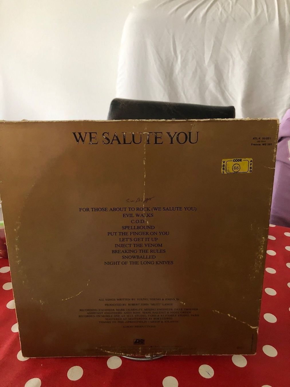 Dischi in vinile: Ac/ DC - For those about to salute Rock – Usato da Zürich venduto da manuunited 3