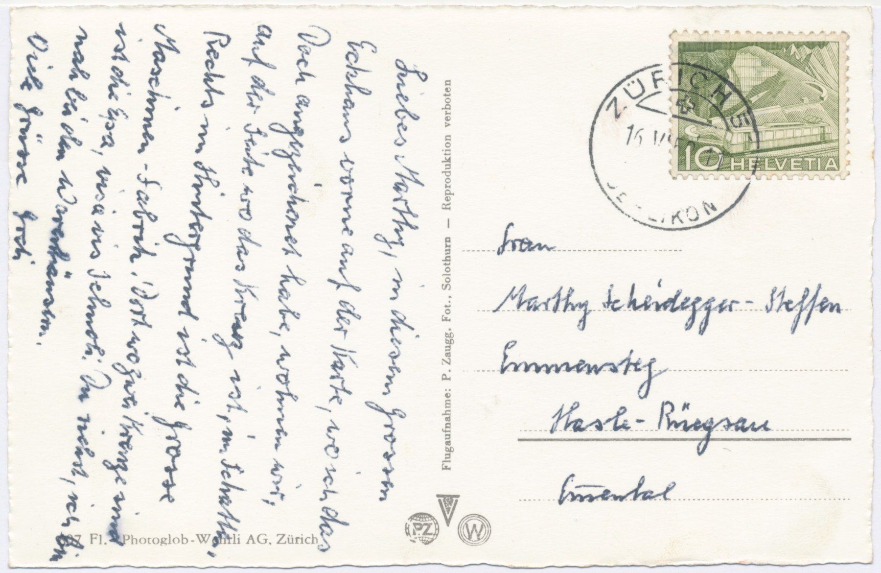 Cartoline postali: Oerlikon 60er Fabrik Quartier – Usato da Lützelflüh-Goldb venduto da fluidum 1
