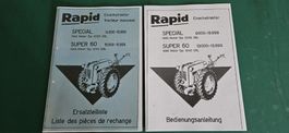 Rapid Special und Super 60 Ersatzteilliste und Bedienungsanl