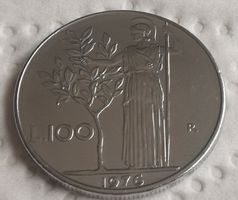 Münze 100 Lira Italien 1976