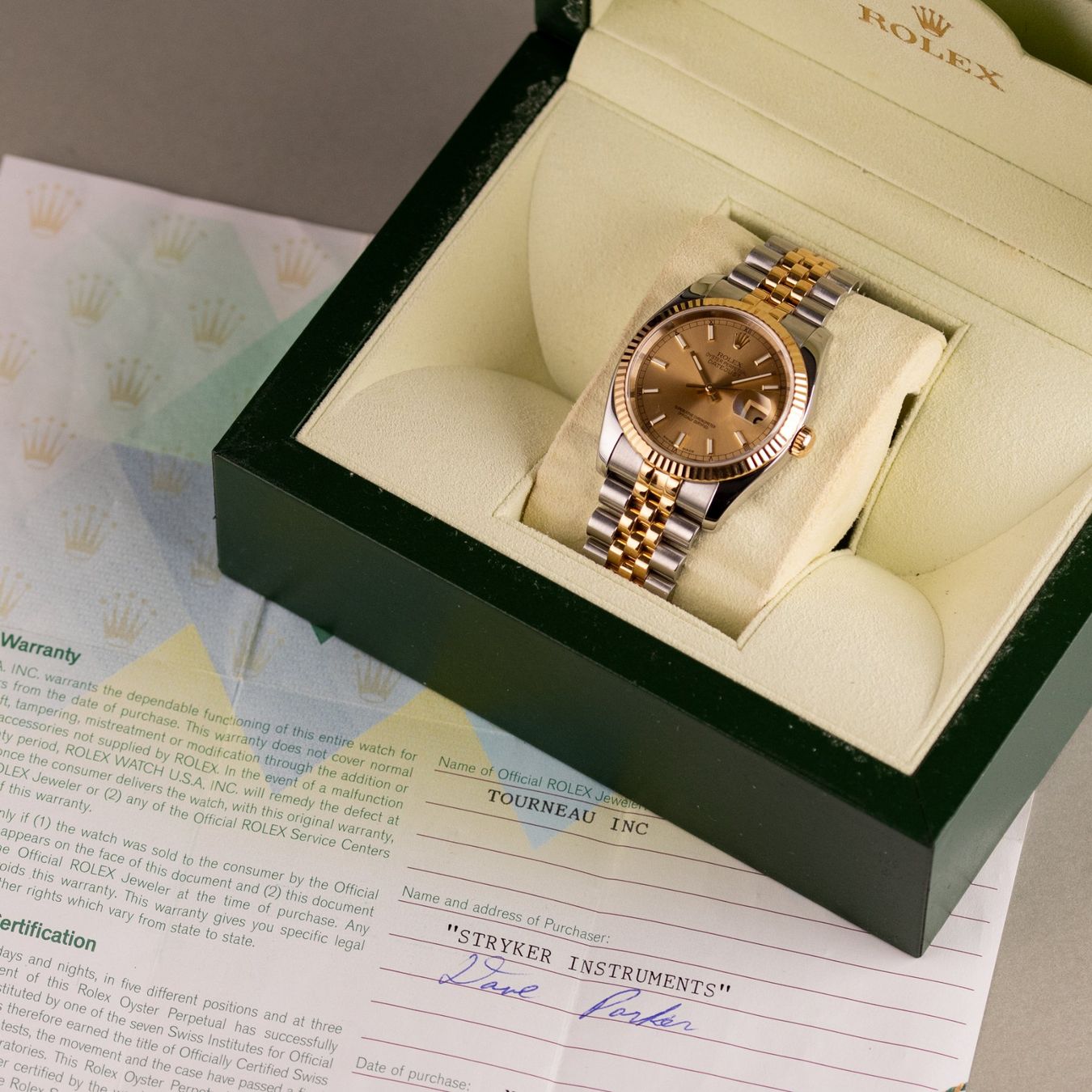 Rolex Orologi: Rolex Datejust 36/ 116233 / 2005 / Champagne Dial / Full Set – Usato da Luzern venduto da PrimeSwissTime 9