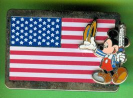 DISNEY  MICKEY & USA Flagge 