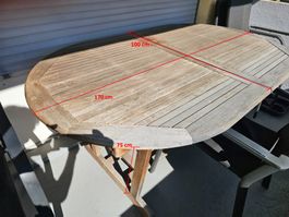 Holztisch für Aussenbereich