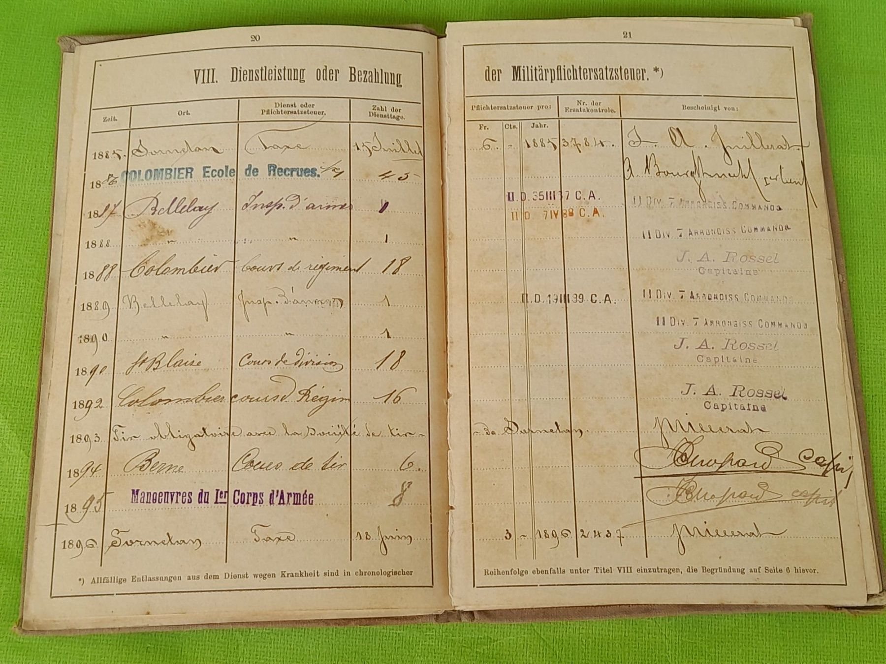 Bücher: Dienstbüchlein um 1889 – Gebraucht aus Aeschi b.Spiez von 52_wochen 5