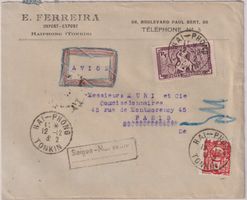 Brief 1932 HAI-PHON (Tonkin) nach Paris