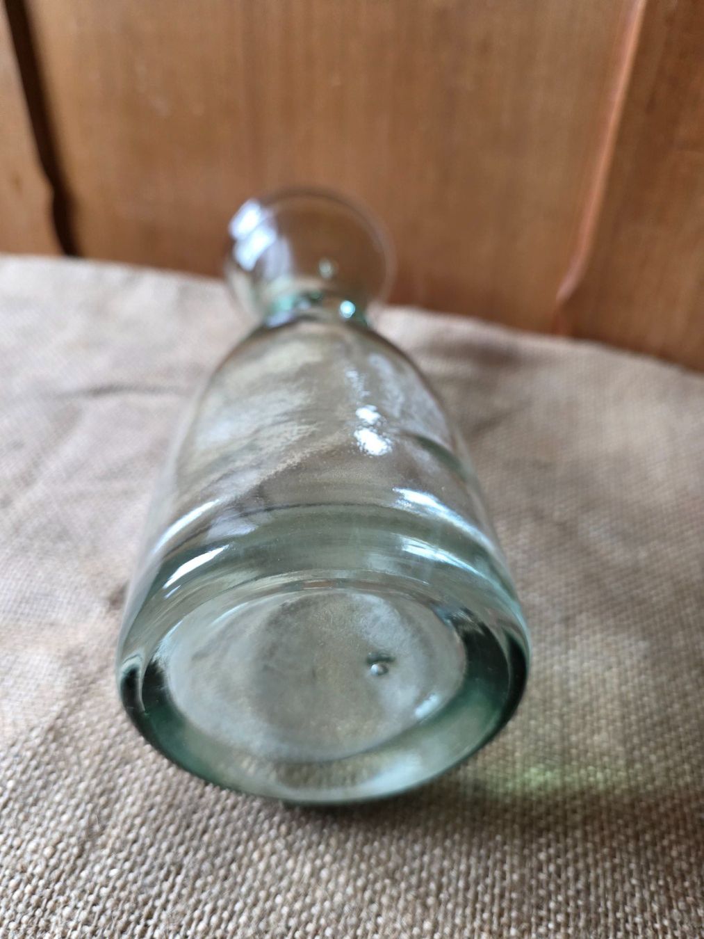 Caraffe: leicht grüne Glas Flasche Karaffe Krug – Usato da Walterswil BE venduto da Lonitti 3