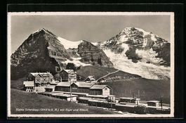 Kleine Scheidegg, Bergbahn am Bahnhof mi