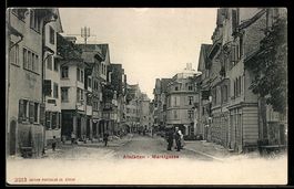 Altstätten, Marktgasse mit Geschäften