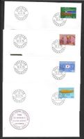 4 FDC 561-564 Serie Einzelmarken ET 13.2.1975