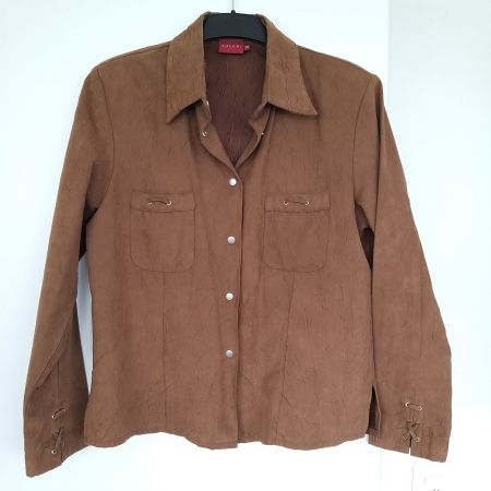 Veste/Chemisier Biaggini, imitation cuir daim