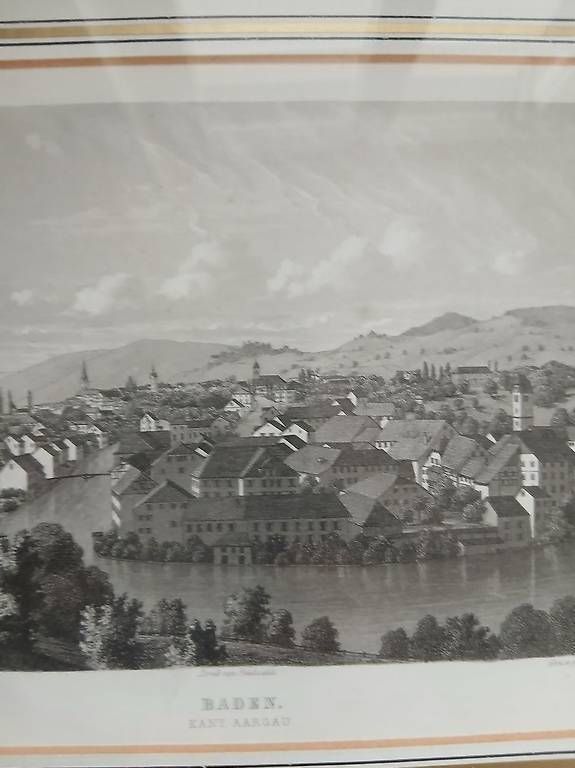 Gravures: Stich Baden, Kanton Aargau – D'occasion à Pratteln par pforter01 2