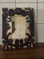 Miroir décoratif en céramique fait main style floral pour mu