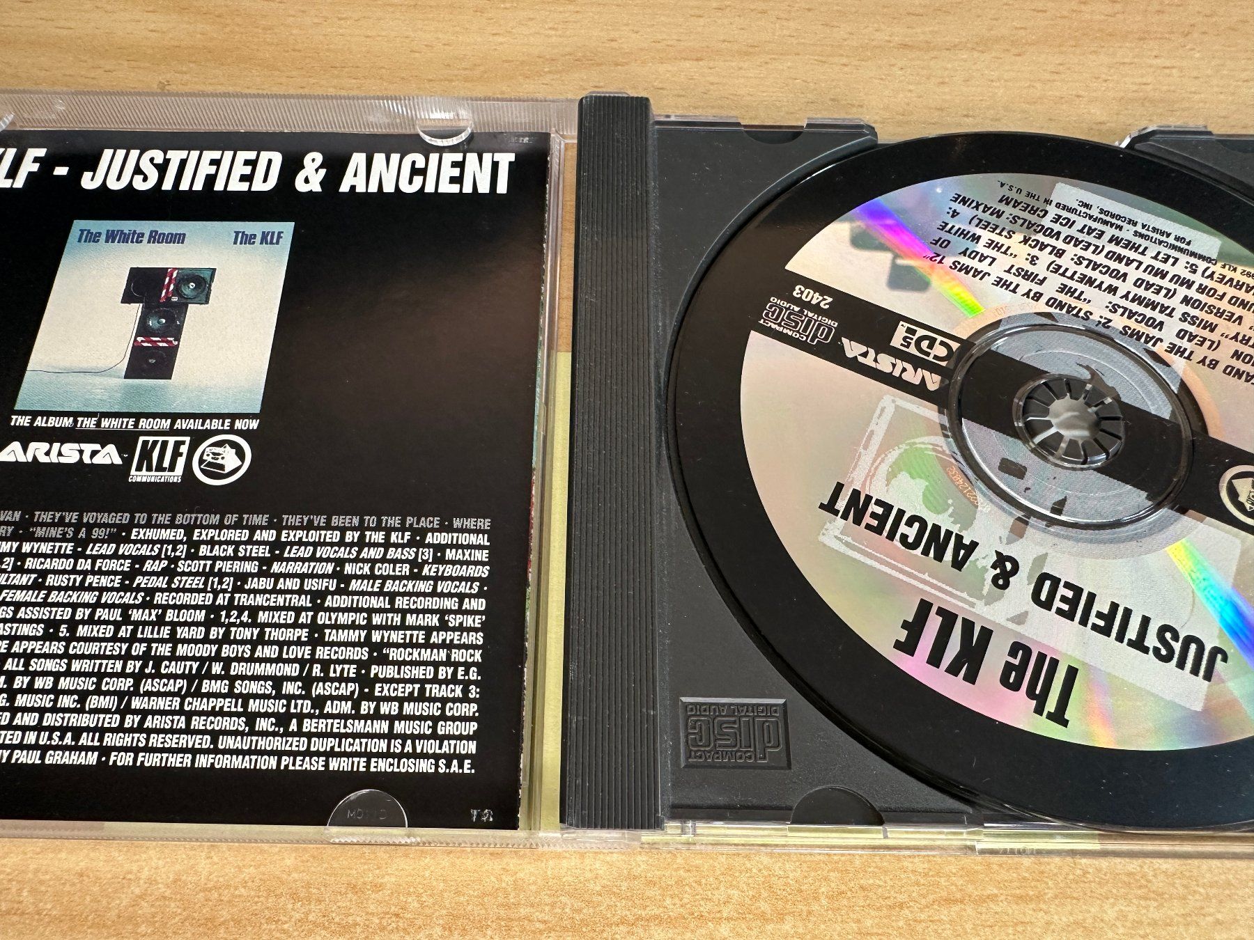 CDs: A2 The KLF – Justified & Ancient - Maxi Single CD – Gebraucht aus Rikon im Tösstal von Alpenmutz 2