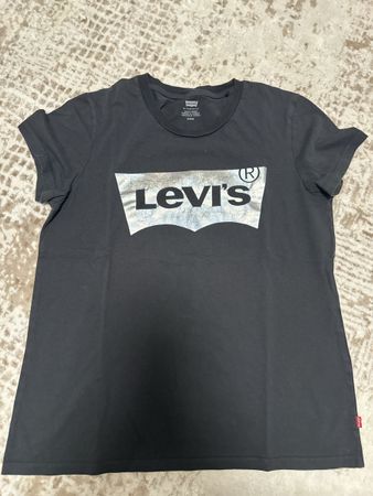 T-Shirt Levi's schwarz mit Logo Print Grösse M