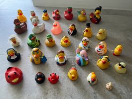 Gummitier Enten Sammlung 30 Stk guter Zustand
