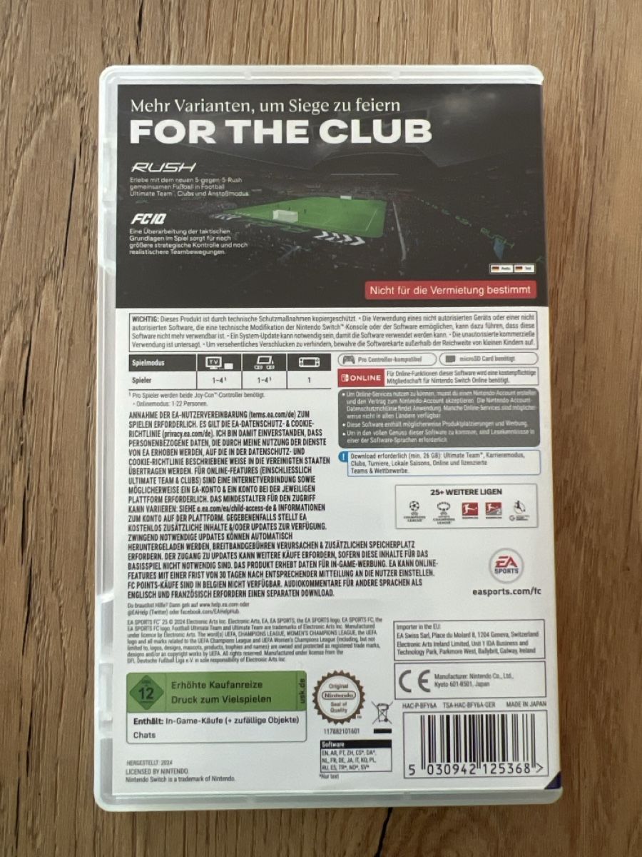 Nintendo Giochi: Fifa FC 25 Nitendo Switch 1 – Usato da Oberbipp venduto da MABU1988 2
