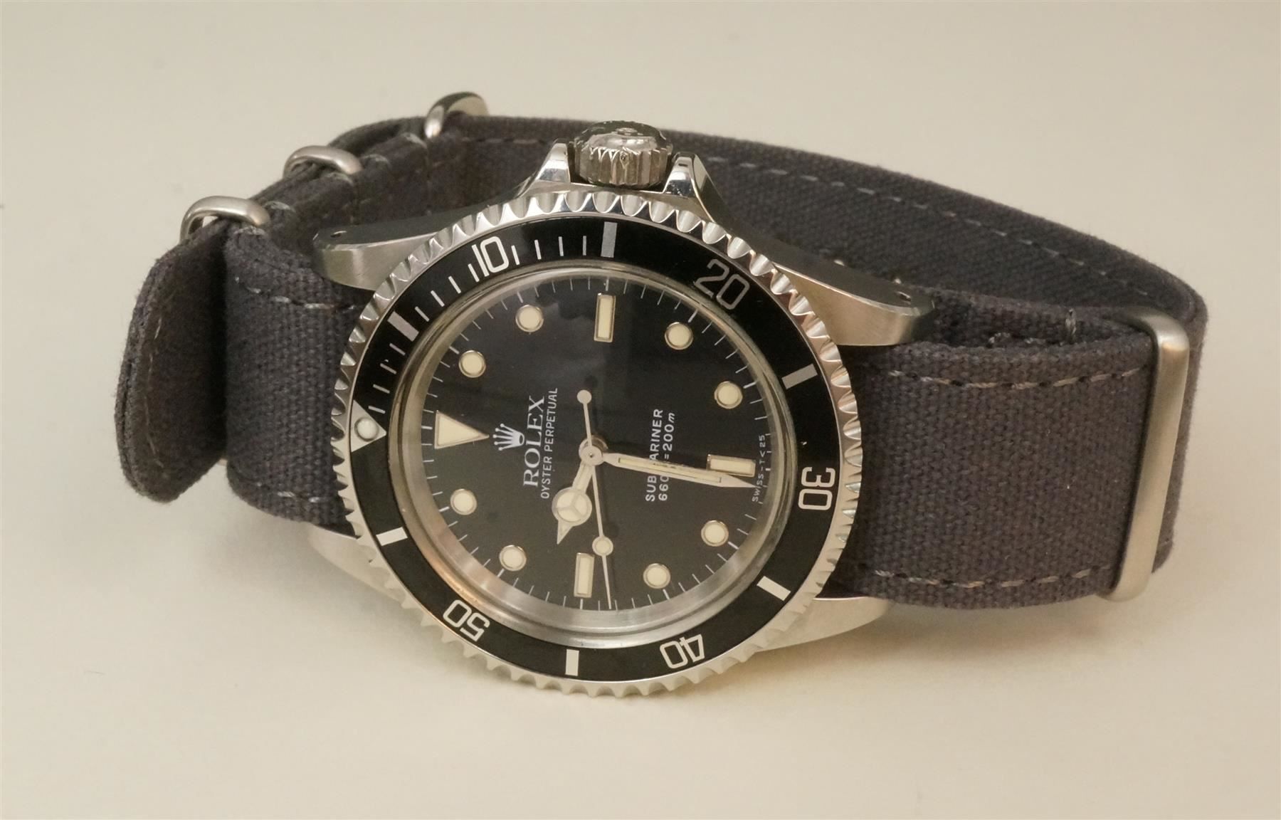Cinturini per orologio: CANVAS NATO Strap Armband 20 mm grau – Nuovo e nell'imballaggio originale da Leipzig venduto da rheingold_watches