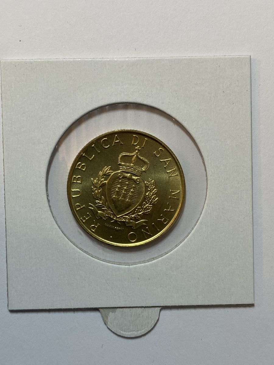 Alle Münzen: San Marin - 200 lires - 1987 - UNC – Gebraucht aus Payerne von Mike1682 1