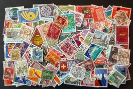 Briefmarken Schweiz (200 Stück), Top Qualität