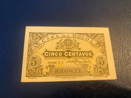 5 centavos 1919 bankfrisch