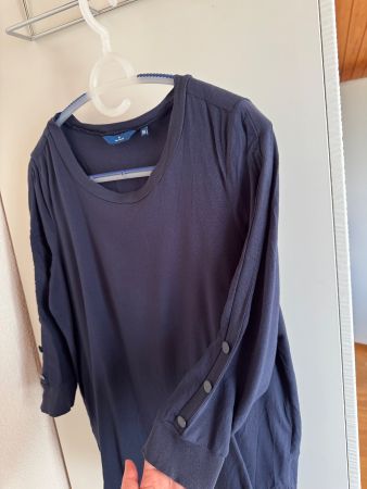 Tom Tailor Bluse, Gr. 38, Dunkelblau