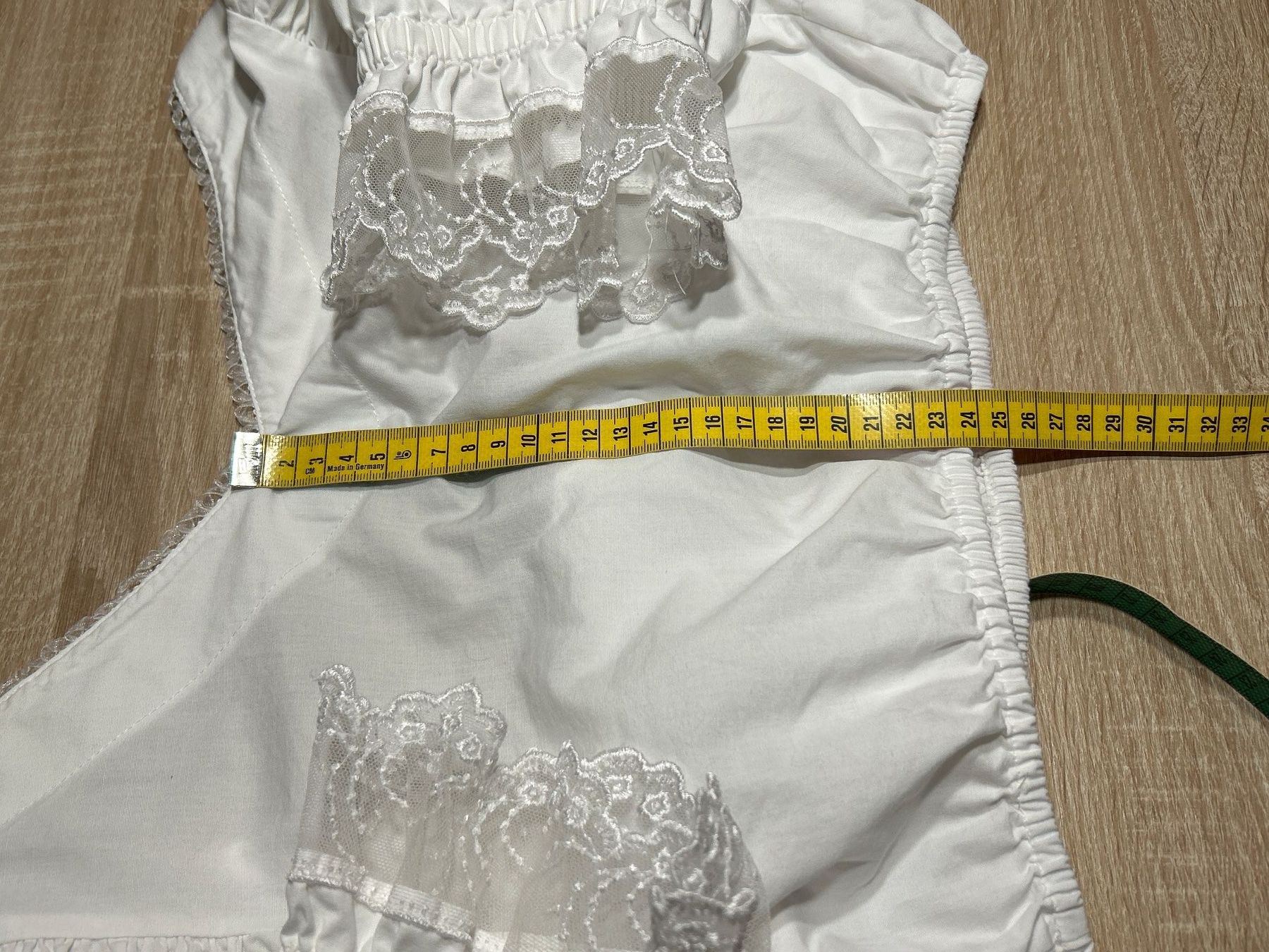 Krüger Camicette: Krüger Manufaktur Dirndlbluse weiss Gr.36 – Usato da Brunnen venduto da Nala2929 9