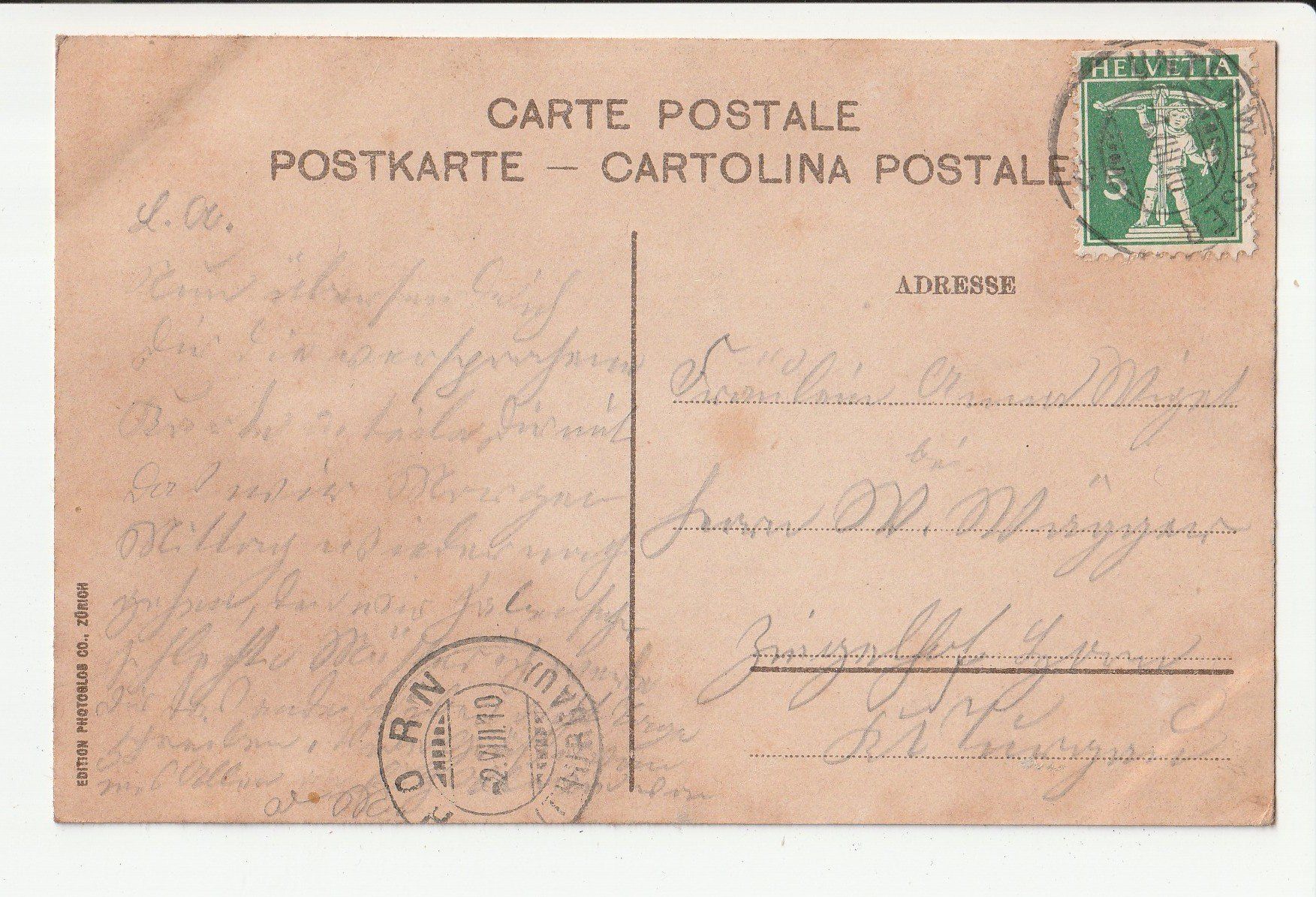 Cartoline postali: Unterwasser – Usato da Rheineck venduto da rhynegg 1