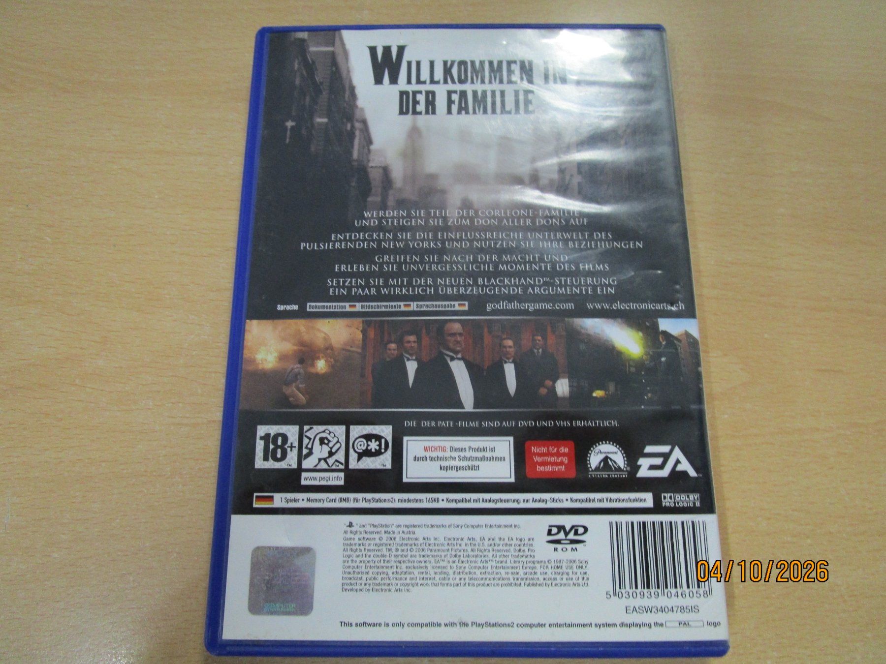 Sony Giochi: Der Pate Sony Playstation 2 PS2 – Usato da Goldau venduto da agestuffer 1