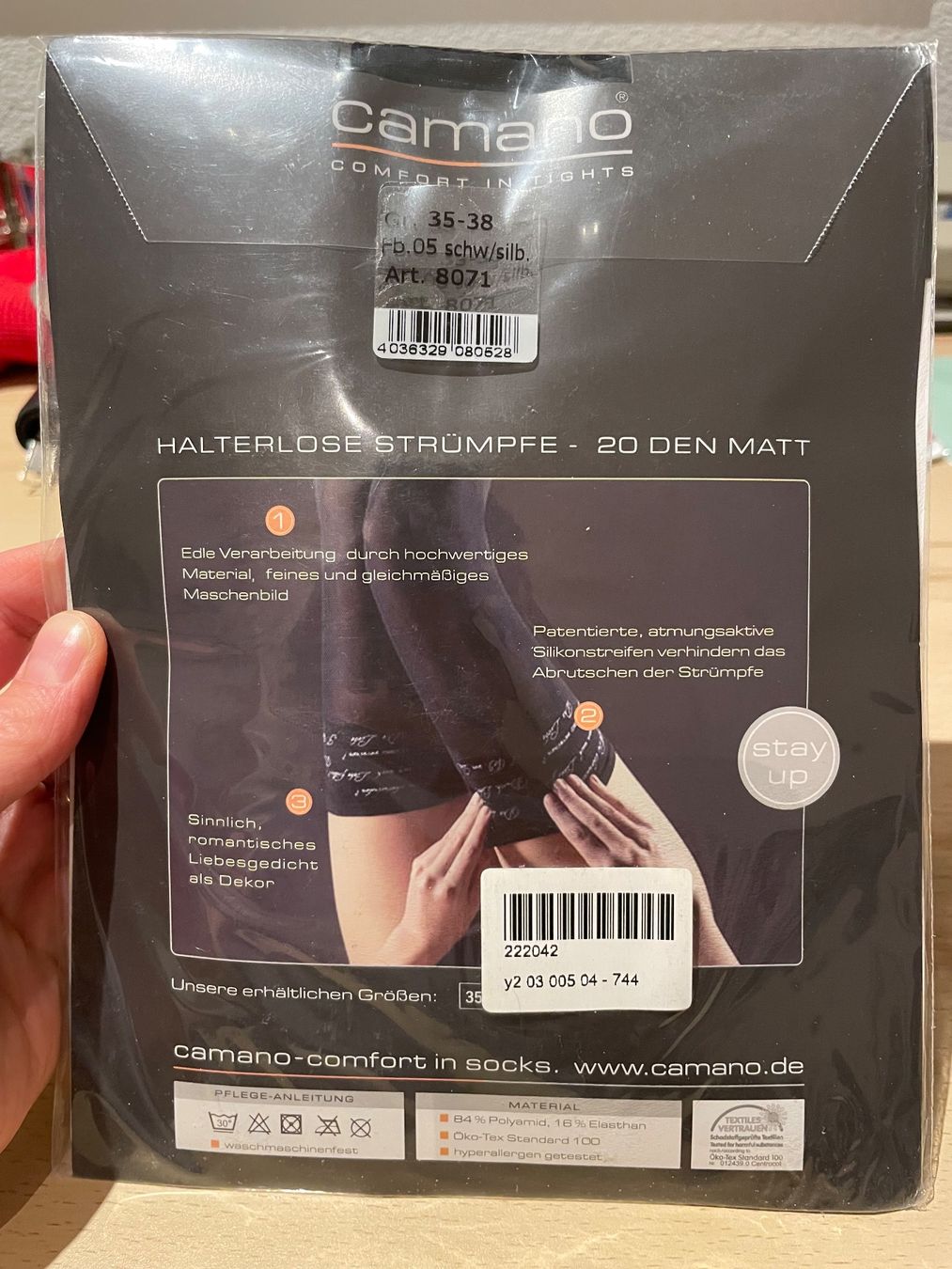 Calze & Collant: Halterlose Strümpfe, schwarz, Grösse 35 - 38 – Nuovo e nell'imballaggio originale da Haslen AI venduto da s176 1