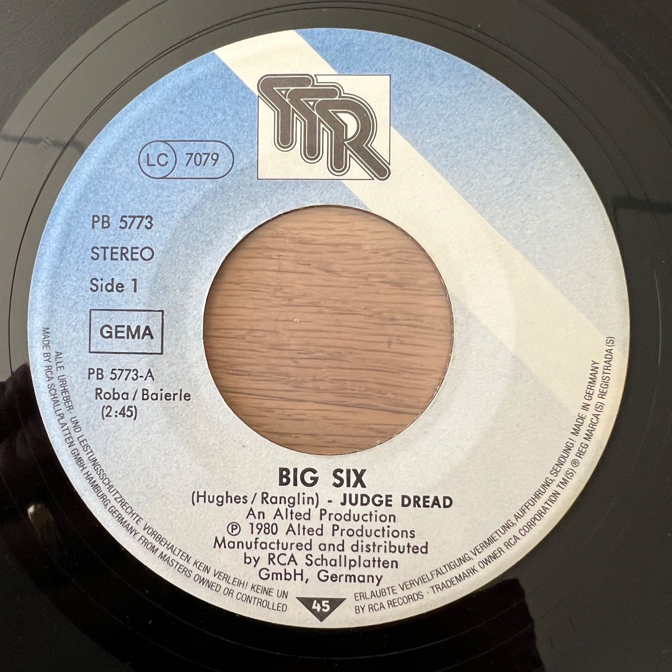 Dischi in vinile: Judge Dread - Big Six / 1. D-Press. 1980 – Usato da Gais venduto da soundcave57 2