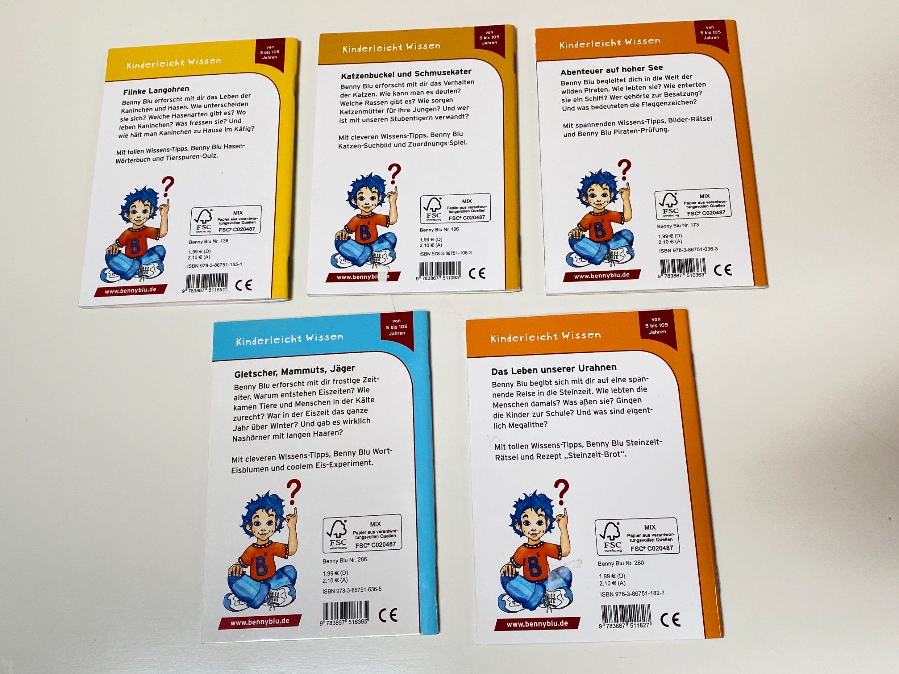 Libri: Benny Blu Set 5 Bücher – Nuovo (secondo la descrizione) da Rudolfstetten venduto da ari-h 1