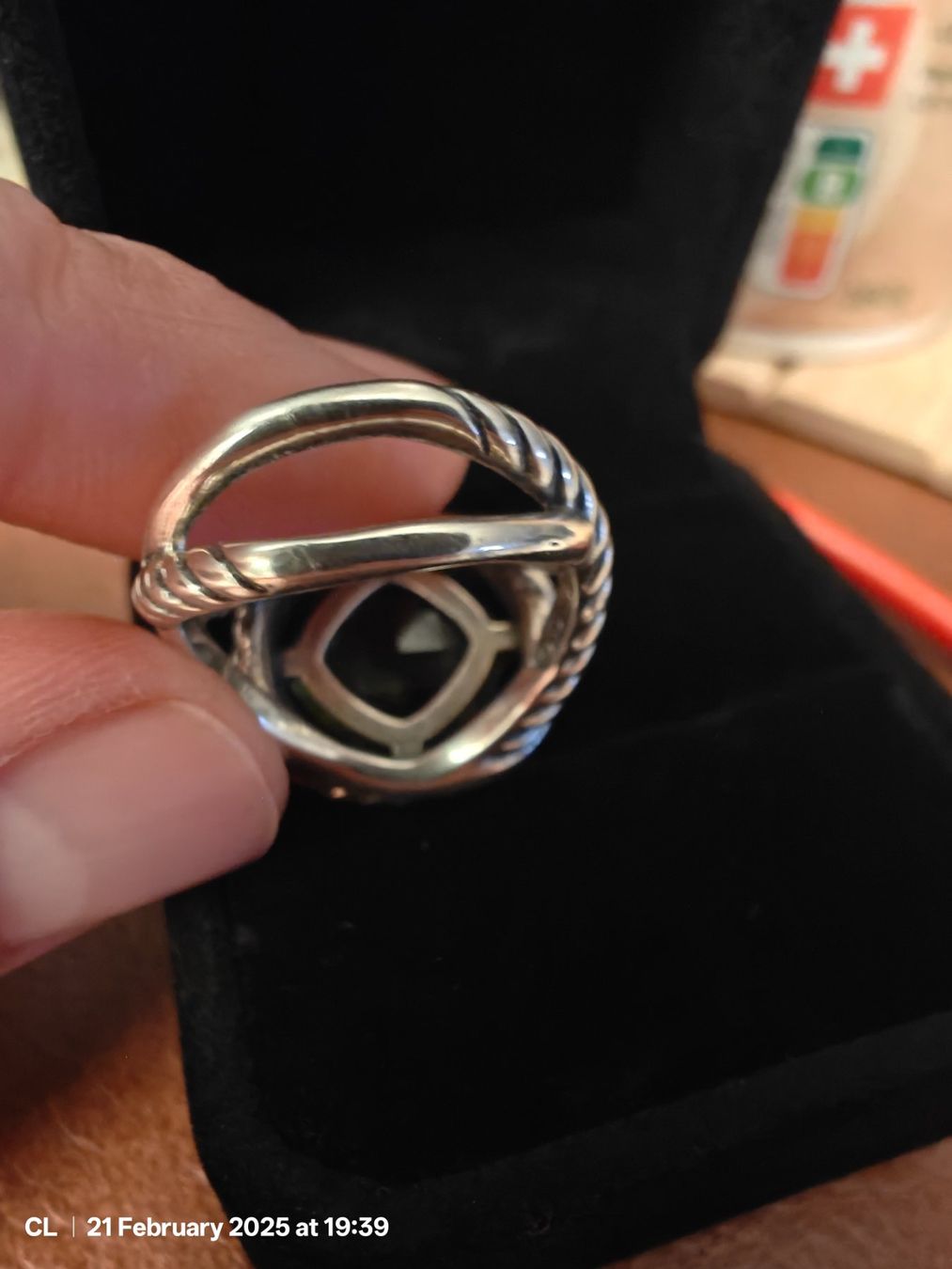 Anelli: David Yurman Infinity Ring mit Prasiolit, Gr. 6.75 (ca 54) – Usato da Hausen AG venduto da locitg 3