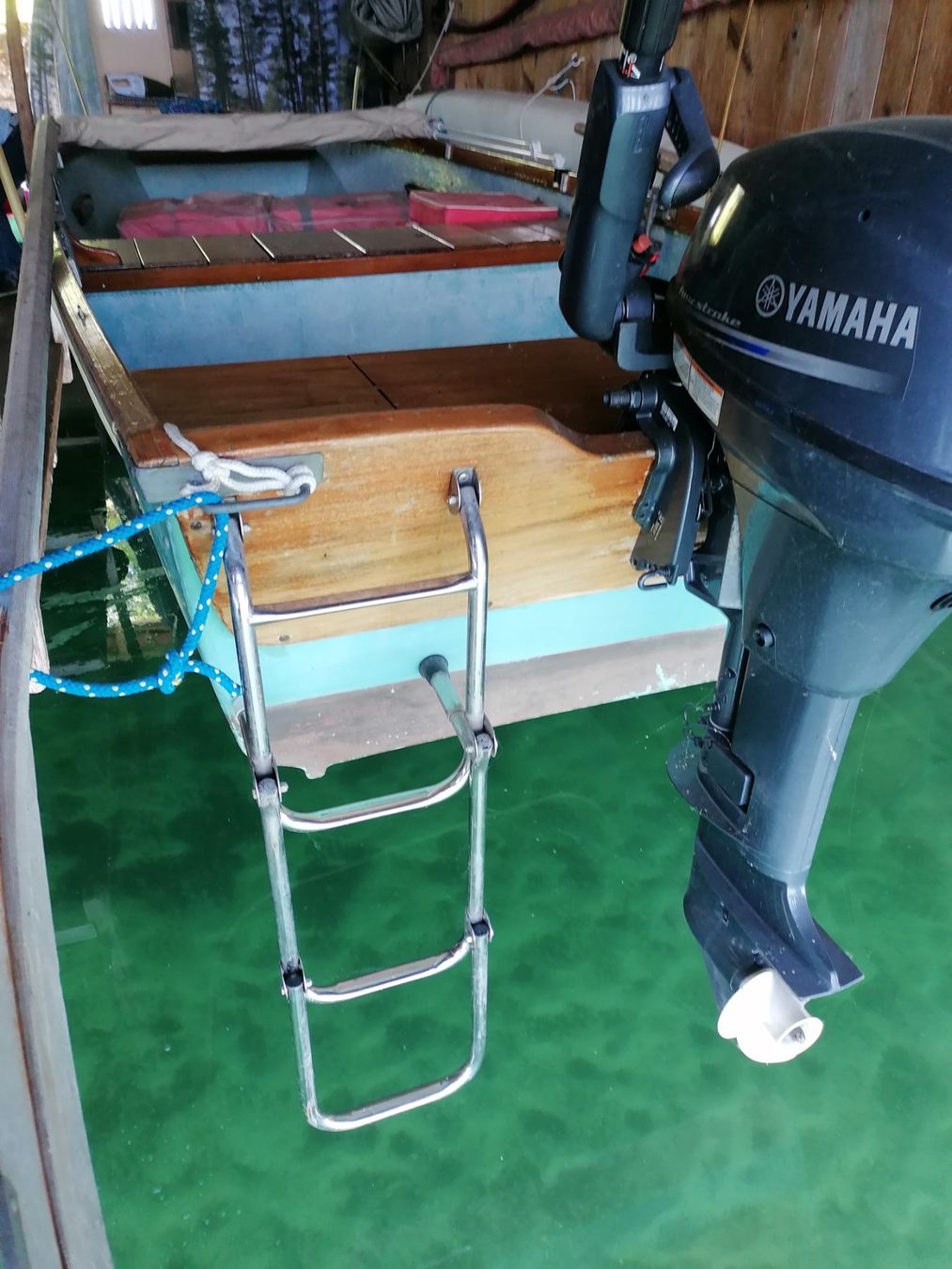 Leitern: Badeleiter für Boot, klappbar, Chromstahl – Gebraucht aus Erlinsbach von Urs001