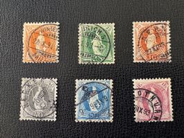 Stehende Helvetia 1891-1898, Typ C, gestempelt