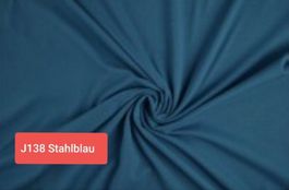 Baumwolljersey Stahlblau