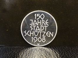 Medaille 150 Jahre Stadtschützen Aarburg Silber